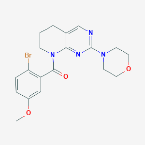 (2-bromo-5-methoxyphenyl)(2-morpholino-6,7-dihydropyrido[2,3-d]pyrimidin-8(5H)-yl)methanone