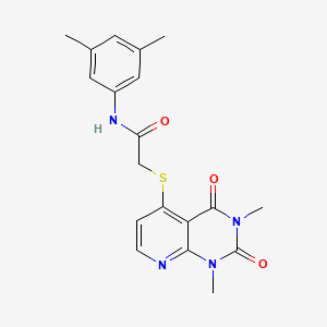2-(1,3-dimethyl-2,4-dioxopyrido[2,3-d]pyrimidin-5-yl)sulfanyl-N-(3,5-dimethylphenyl)acetamide