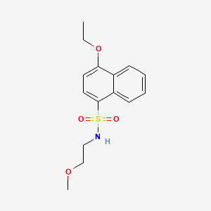 4-ethoxy-N-(2-methoxyethyl)naphthalene-1-sulfonamide