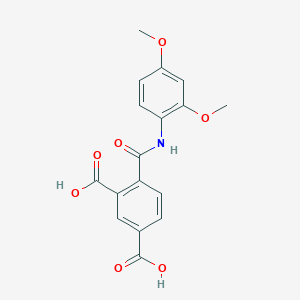 4-((2,4-Dimethoxyphenyl)carbamoyl)isophthalic acid