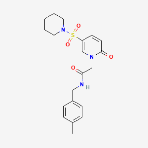 N-(4-methylbenzyl)-2-[2-oxo-5-(piperidin-1-ylsulfonyl)pyridin-1(2H)-yl]acetamide