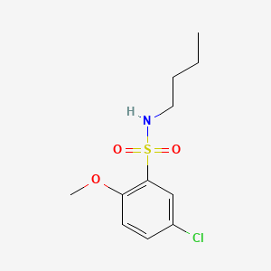 molecular formula C11H16ClNO3S B2761098 N-butyl-5-chloro-2-methoxybenzenesulfonamide CAS No. 838897-71-5