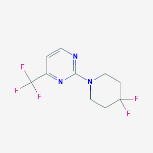 B2761099 2-(4,4-Difluoropiperidin-1-yl)-4-(trifluoromethyl)pyrimidine CAS No. 2324856-89-3
