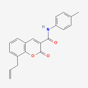 molecular formula C20H17NO3 B2761104 N-(4-methylphenyl)-2-oxo-8-(prop-2-en-1-yl)-2H-chromene-3-carboxamide CAS No. 313648-97-4