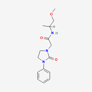 N-(1-methoxypropan-2-yl)-2-(2-oxo-3-phenylimidazolidin-1-yl)acetamide