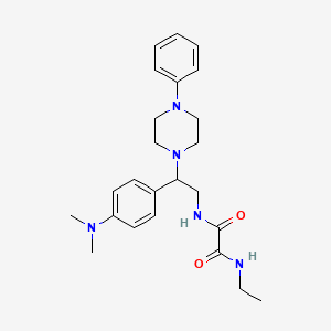 N1-(2-(4-(dimethylamino)phenyl)-2-(4-phenylpiperazin-1-yl)ethyl)-N2-ethyloxalamide