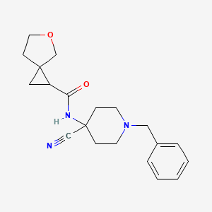 N-(1-Benzyl-4-cyanopiperidin-4-yl)-5-oxaspiro[2.4]heptane-2-carboxamide