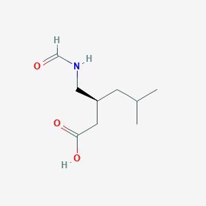 molecular formula C9H17NO3 B2761117 (3S)-3-(Formamidomethyl)-5-methylhexanoic acid CAS No. 1567885-36-2
