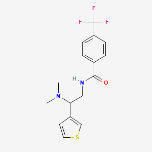 N-(2-(dimethylamino)-2-(thiophen-3-yl)ethyl)-4-(trifluoromethyl)benzamide