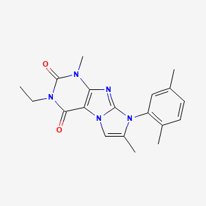 6-(2,5-Dimethylphenyl)-2-ethyl-4,7-dimethylpurino[7,8-a]imidazole-1,3-dione