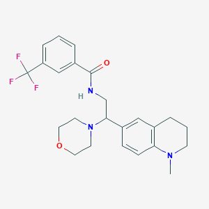 N-(2-(1-methyl-1,2,3,4-tetrahydroquinolin-6-yl)-2-morpholinoethyl)-3-(trifluoromethyl)benzamide