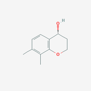 (4R)-7,8-dimethyl-3,4-dihydro-2H-1-benzopyran-4-ol