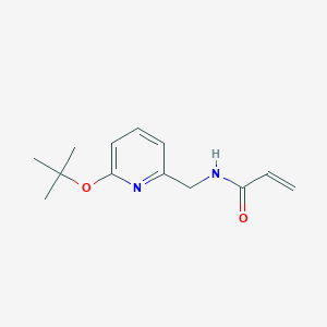 N-{[6-(tert-butoxy)pyridin-2-yl]methyl}prop-2-enamide