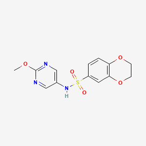 N-(2-methoxypyrimidin-5-yl)-2,3-dihydrobenzo[b][1,4]dioxine-6-sulfonamide