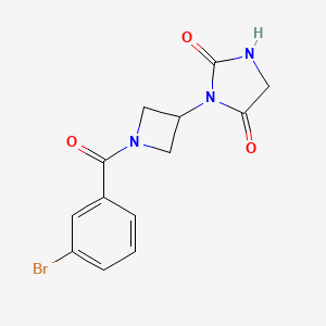 3-(1-(3-Bromobenzoyl)azetidin-3-yl)imidazolidine-2,4-dione