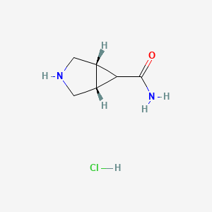 molecular formula C6H11ClN2O B2761157 Exo-3-azabicyclo[3.1.0]hexane-6-carboxamide hydrochloride CAS No. 1638333-57-9