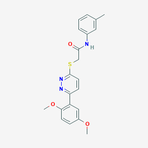 2-((6-(2,5-dimethoxyphenyl)pyridazin-3-yl)thio)-N-(m-tolyl)acetamide