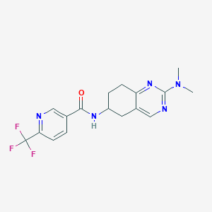 N-[2-(dimethylamino)-5,6,7,8-tetrahydroquinazolin-6-yl]-6-(trifluoromethyl)pyridine-3-carboxamide