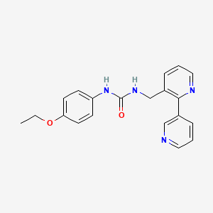 molecular formula C20H20N4O2 B2761200 1-([2,3'-Bipyridin]-3-ylmethyl)-3-(4-ethoxyphenyl)urea CAS No. 2034441-25-1