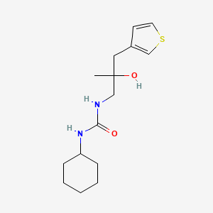 1-Cyclohexyl-3-{2-hydroxy-2-[(thiophen-3-yl)methyl]propyl}urea