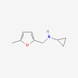 molecular formula C9H13NO B2761243 N-[(5-methylfuran-2-yl)methyl]cyclopropanamine CAS No. 920478-62-2