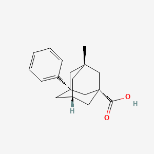 molecular formula C18H22O2 B2761450 rel-(1R,3S,5S,7R)-3-methyl-5-phenyladamantane-1-carboxylicacid CAS No. 2269481-97-0