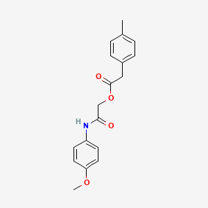 molecular formula C18H19NO4 B2761473 2-[(4-Methoxyphenyl)amino]-2-oxoethyl (4-methylphenyl)acetate CAS No. 1797137-16-6