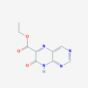 molecular formula C9H8N4O3 B2761564 Ethyl 7-hydroxypteridine-6-carboxylate CAS No. 90323-87-8