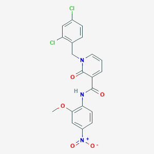 1-(2,4-dichlorobenzyl)-N-(2-methoxy-4-nitrophenyl)-2-oxo-1,2-dihydropyridine-3-carboxamide