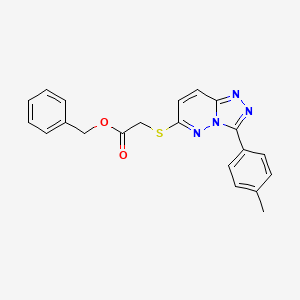 Benzyl 2-((3-(p-tolyl)-[1,2,4]triazolo[4,3-b]pyridazin-6-yl)thio)acetate
