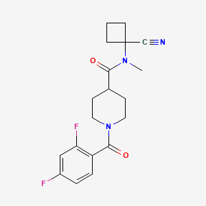 N-(1-cyanocyclobutyl)-1-(2,4-difluorobenzoyl)-N-methylpiperidine-4-carboxamide