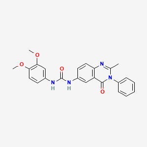 1-(3,4-Dimethoxyphenyl)-3-(2-methyl-4-oxo-3-phenyl-3,4-dihydroquinazolin-6-yl)urea