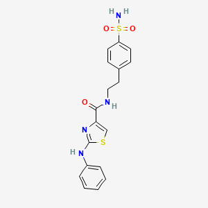 2-(phenylamino)-N-(4-sulfamoylphenethyl)thiazole-4-carboxamide