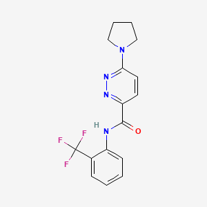 6-(pyrrolidin-1-yl)-N-(2-(trifluoromethyl)phenyl)pyridazine-3-carboxamide