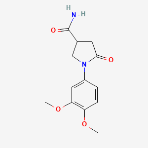 1-(3,4-Dimethoxyphenyl)-5-oxopyrrolidine-3-carboxamide