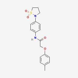 N-(4-(1,1-dioxidoisothiazolidin-2-yl)phenyl)-2-(p-tolyloxy)acetamide