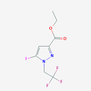 Ethyl 5-iodo-1-(2,2,2-trifluoroethyl)pyrazole-3-carboxylate