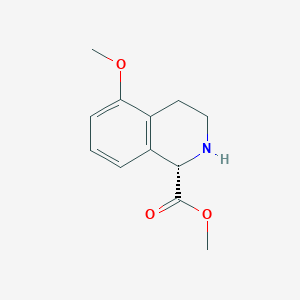 Methyl (1S)-5-methoxy-1,2,3,4-tetrahydroisoquinoline-1-carboxylate