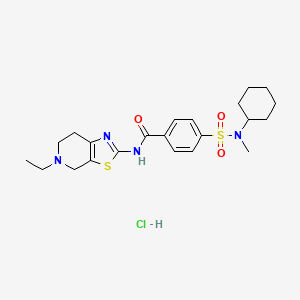 4-(N-cyclohexyl-N-methylsulfamoyl)-N-(5-ethyl-4,5,6,7-tetrahydrothiazolo[5,4-c]pyridin-2-yl)benzamide hydrochloride