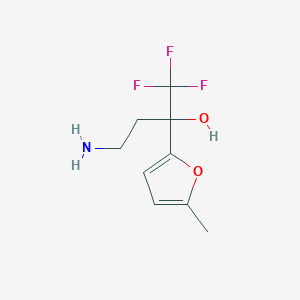 4-Amino-1,1,1-trifluoro-2-(5-methylfuran-2-yl)butan-2-ol
