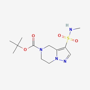 Tert-butyl 3-(methylsulfamoyl)-6,7-dihydro-4H-pyrazolo[1,5-a]pyrazine-5-carboxylate