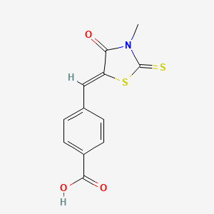 (Z)-4-((3-methyl-4-oxo-2-thioxothiazolidin-5-ylidene)methyl)benzoic acid