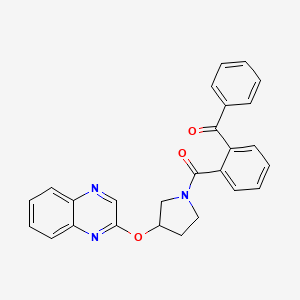 2-{[1-(2-Benzoylbenzoyl)pyrrolidin-3-yl]oxy}quinoxaline