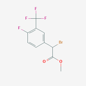 Methyl 2-bromo-2-[4-fluoro-3-(trifluoromethyl)phenyl]acetate