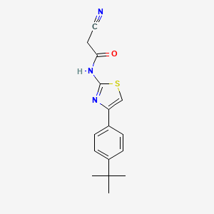 N-[4-(4-tert-butylphenyl)-1,3-thiazol-2-yl]-2-cyanoacetamide