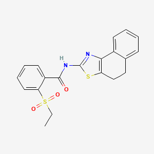 molecular formula C20H18N2O3S2 B2761746 N-(4,5-dihydrobenzo[e][1,3]benzothiazol-2-yl)-2-ethylsulfonylbenzamide CAS No. 898422-85-0