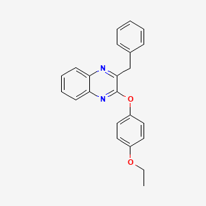 molecular formula C23H20N2O2 B2761749 2-Benzyl-3-(4-ethoxyphenoxy)quinoxaline CAS No. 439108-37-9