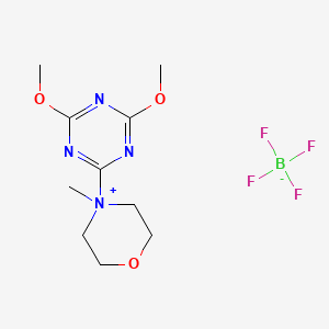 molecular formula C10H17BF4N4O3 B2761815 4-(4,6-Dimethoxy-1,3,5-triazin-2-yl)-4-methylmorpholinium tetrafluoroborate CAS No. 293311-03-2