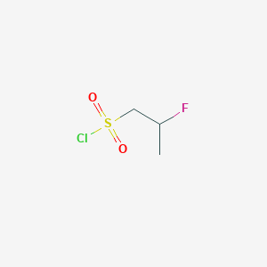molecular formula C3H6ClFO2S B2761829 2-Fluoropropane-1-sulfonyl chloride CAS No. 1146664-21-2