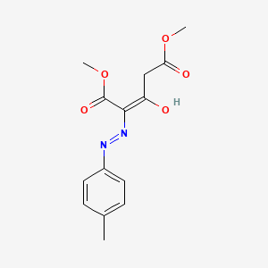 molecular formula C14H16N2O5 B2761887 Dimethyl 2-[2-(4-methylphenyl)hydrazono]-3-oxopentanedioate CAS No. 338751-67-0
